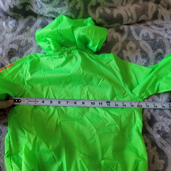 Ralph Lauren Windbraker Jacket Packable Water Resistent Sze 5 Green Neon Color - Picture 15 of 17